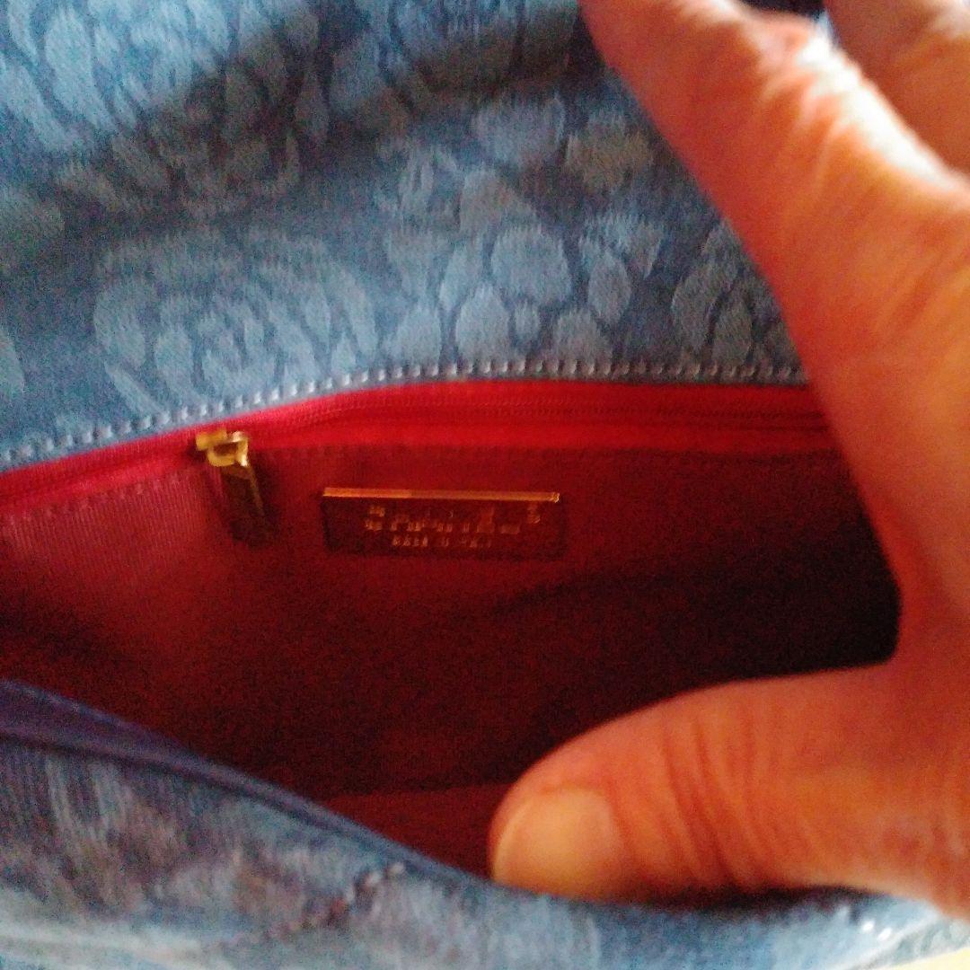 CHANEL ノベルティ青 キルティング デニム地ショルダーバッグ