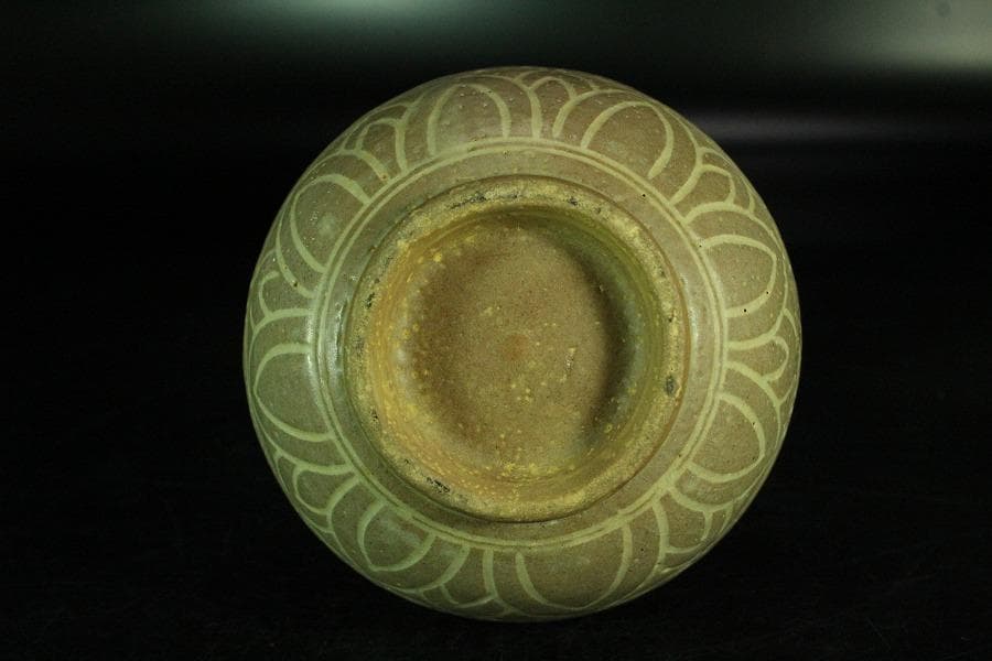 高麗美術 李朝 柳模様 徳利(K-A826)