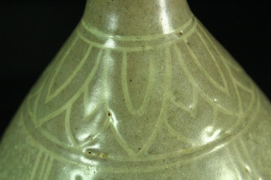 高麗美術 李朝 柳模様 徳利(K-A826)