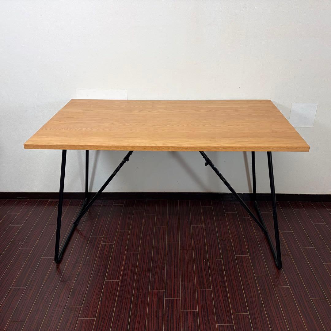 無印 折りたたみテーブル オーク材 ダイニングテーブル ワークテーブル 作業台