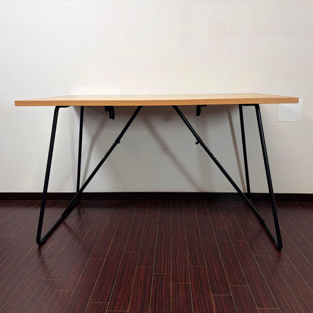 無印 折りたたみテーブル オーク材 ダイニングテーブル ワークテーブル 作業台