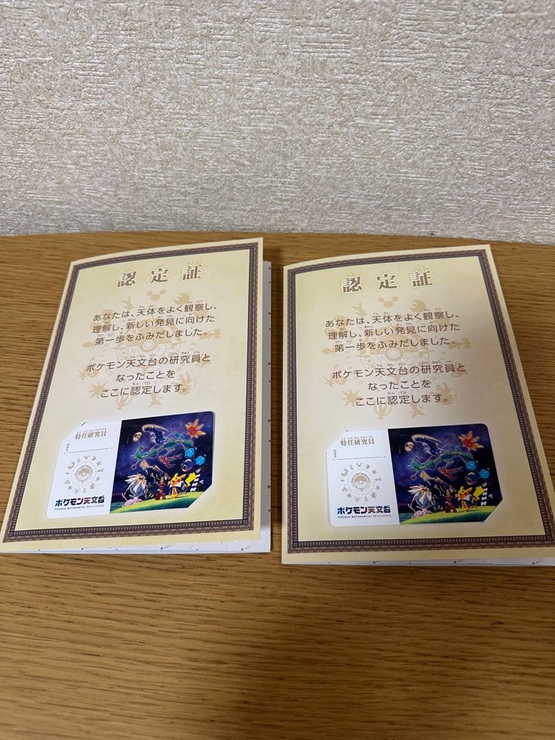 2体セット　ポケモン天文台　ピカチュウ ぬいぐるみ　観測ノート付
