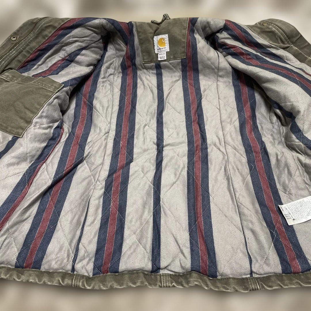 ド*君様 メキシコ製 Carhartt ダックジャケット モスグリーン サイズM