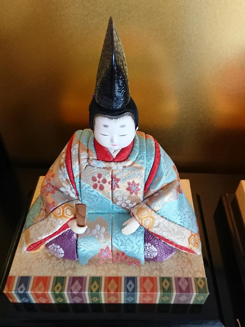 真多呂人形　若葉雛　木目込