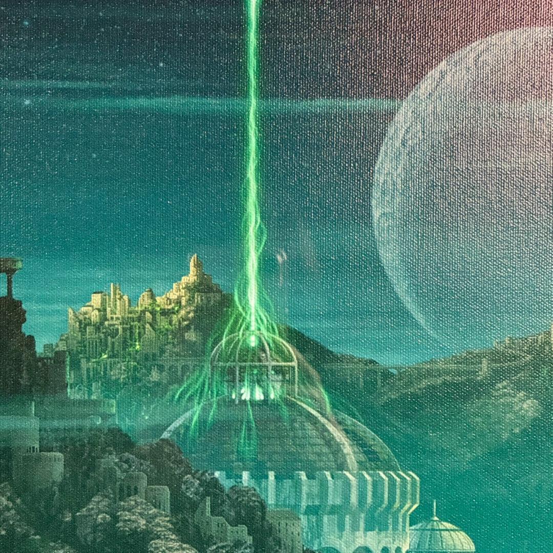 うに様専用】美品 内尾和正「憶の露」キャンバスジークレー 大作 直筆