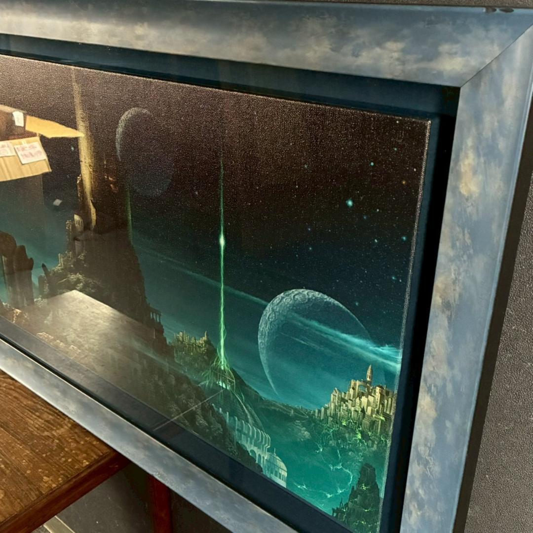 うに様専用】美品 内尾和正「憶の露」キャンバスジークレー 大作 直筆