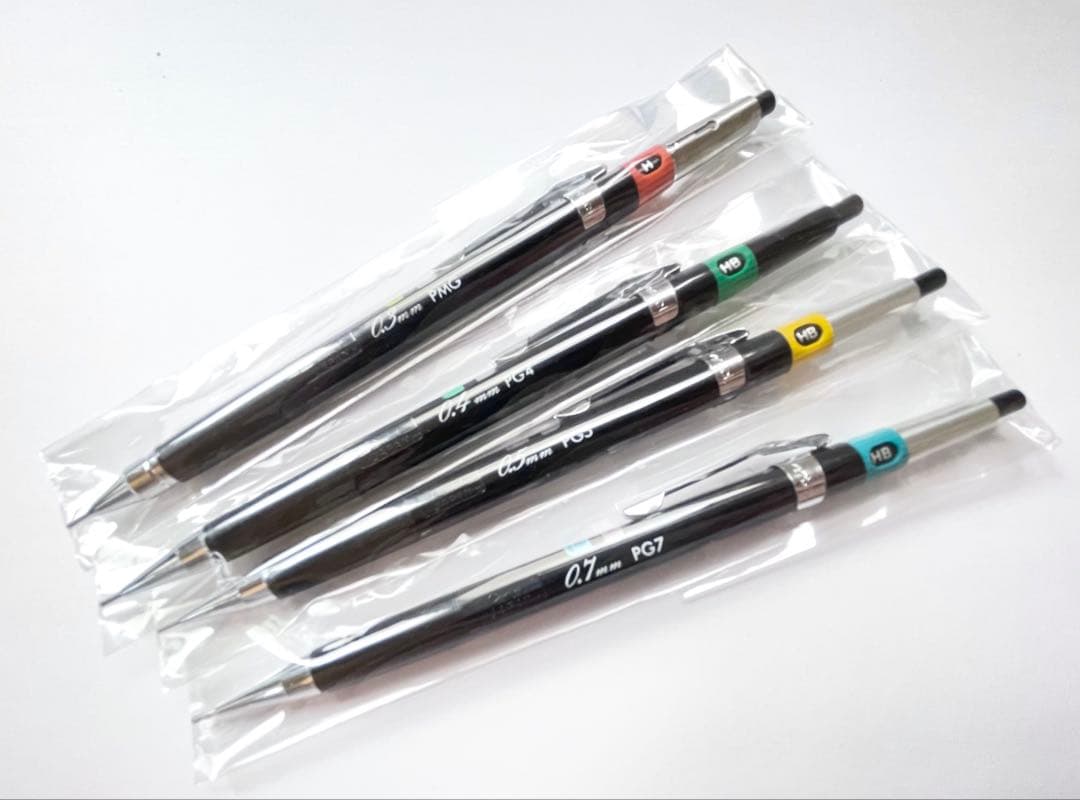 廃番 廃盤 ぺんてる グラフペンシル シール付 PMG PG4 PG5旧 PG7 廃番 廃盤