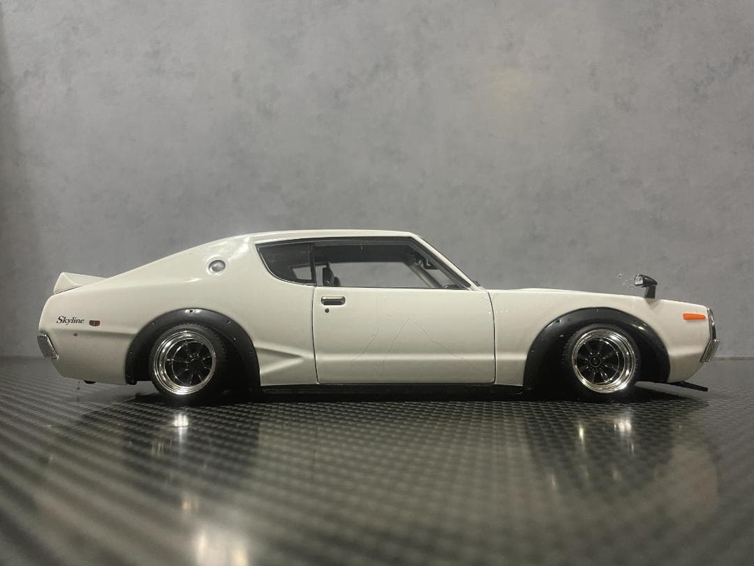 Maisto 1/24 日産 ケンメリ GT-R カスタム改 ワタナベ ガンメタ