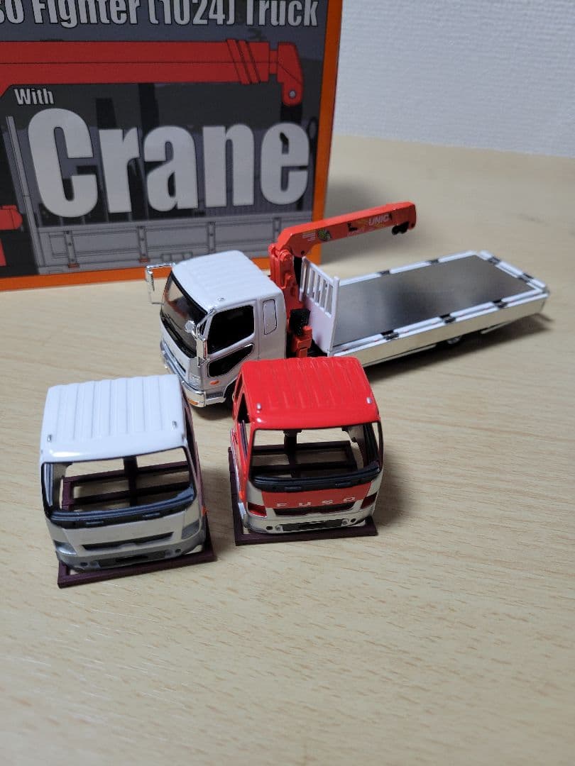 GCD ゲインコーププロダクツ　三菱ふそうファイター　白　ユニック　1/64