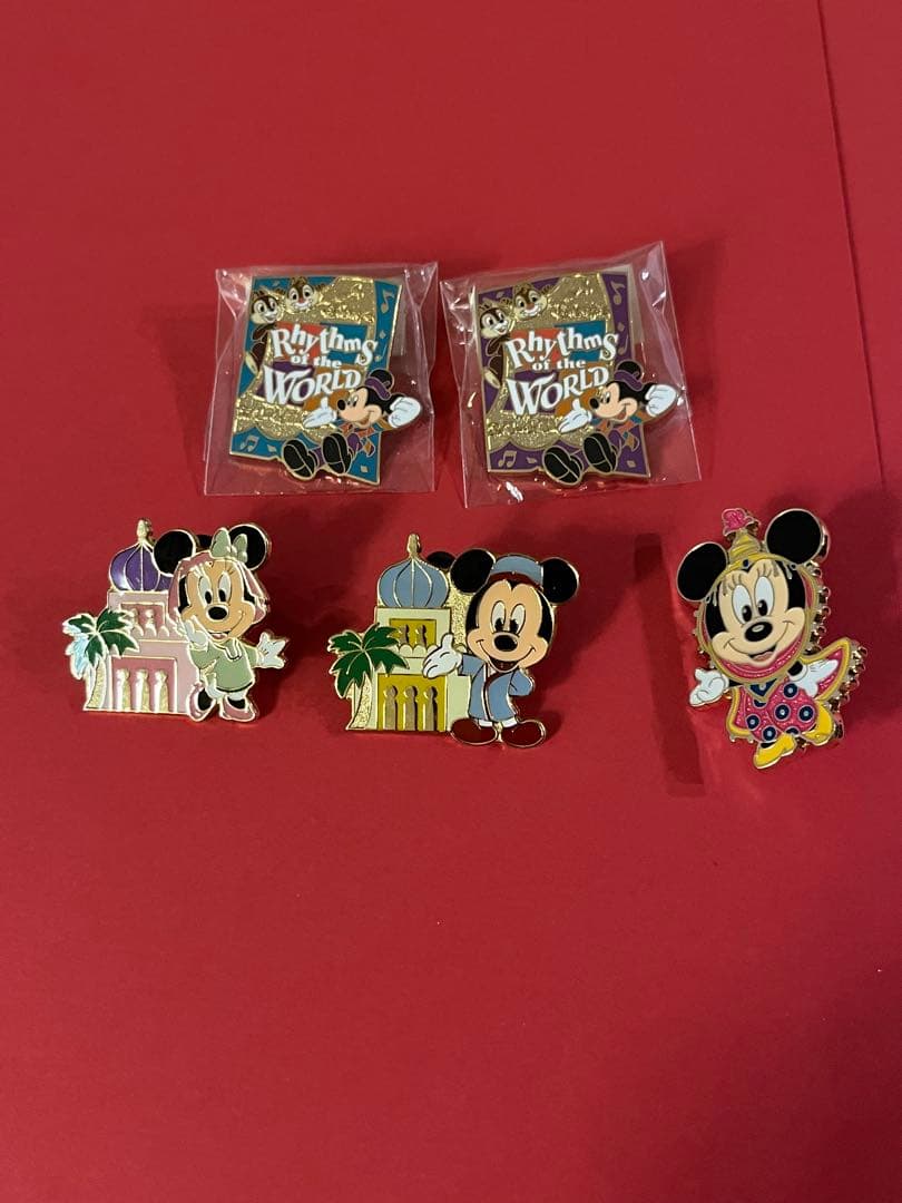【希少】ミッキー ミニー ピンバッジ 5個セット