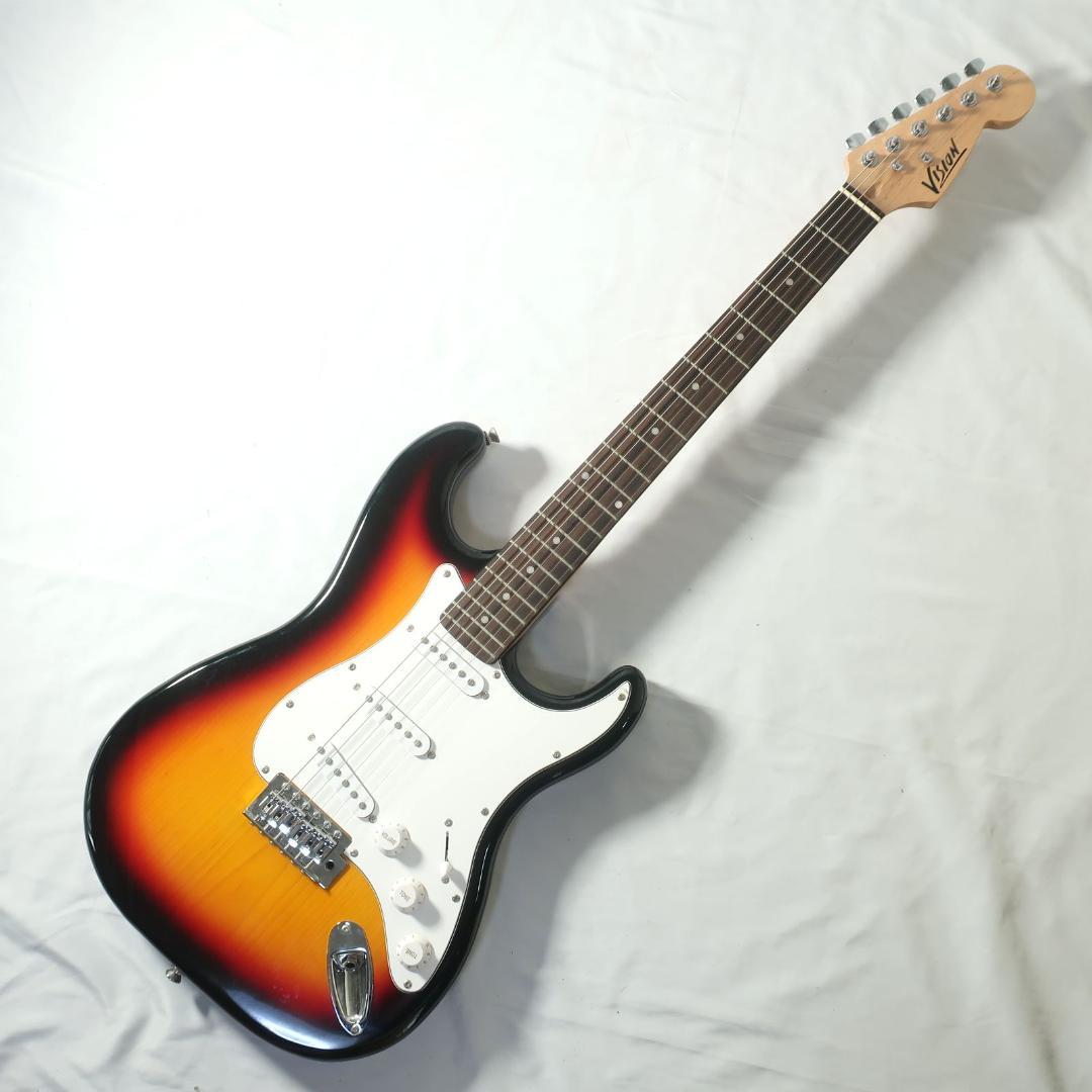 美品 VISION エレキギター ストラトキャスタータイプ ブラウン 軽量モデル 美品 VISION エレキギター ストラトキャスタータイプ ブラウン 軽量モデル