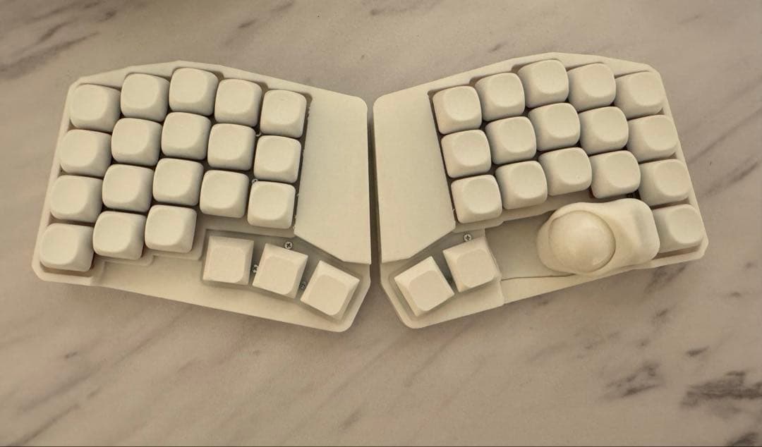 【新品】keyball39 白仕様　完成品　付属品あり Keyball39 ホワイト セット 組立て済み 完成品