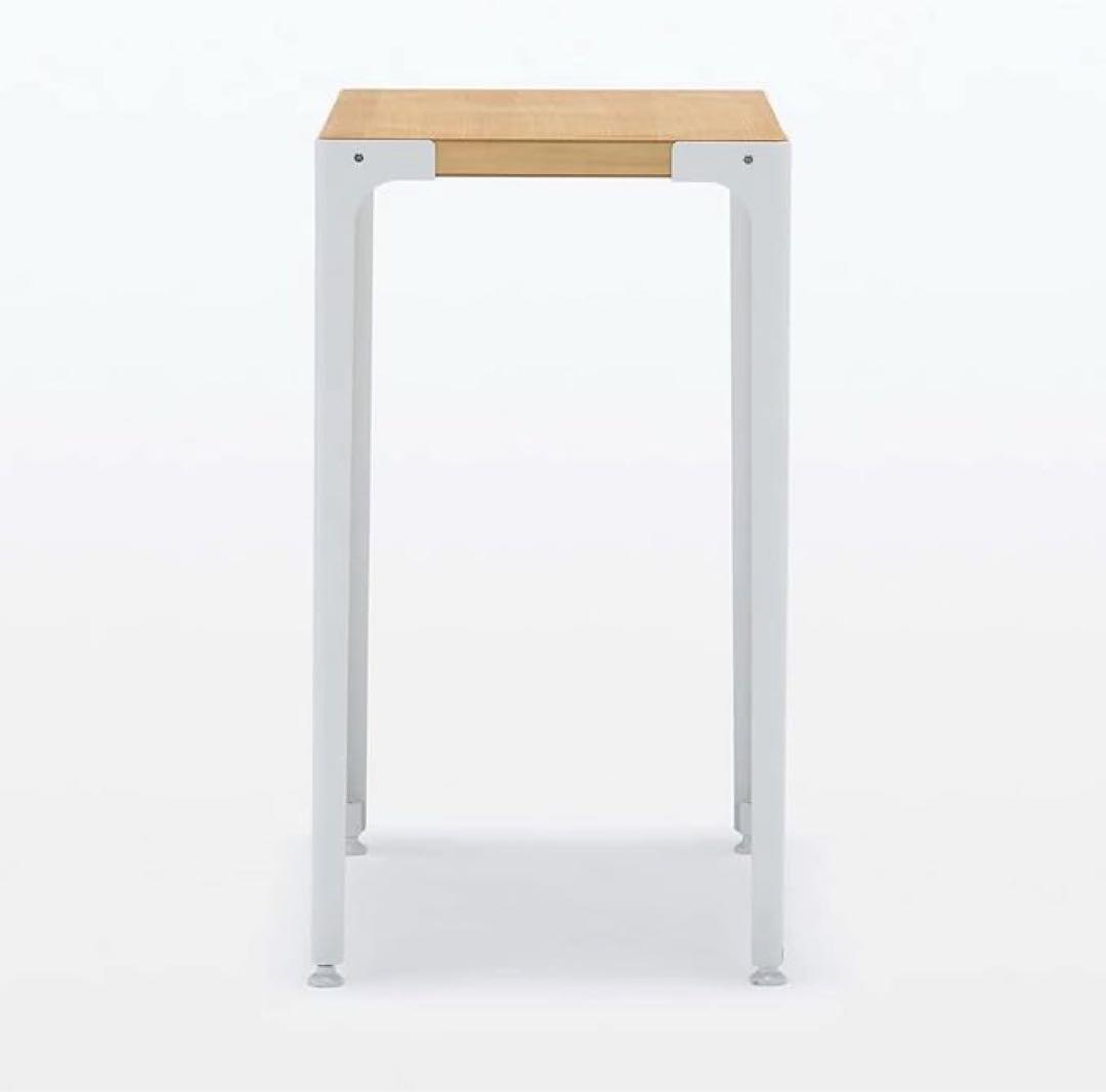 無印良品　スチール脚　木製デスク　オーク材突板　廃盤品　取説・元箱あり