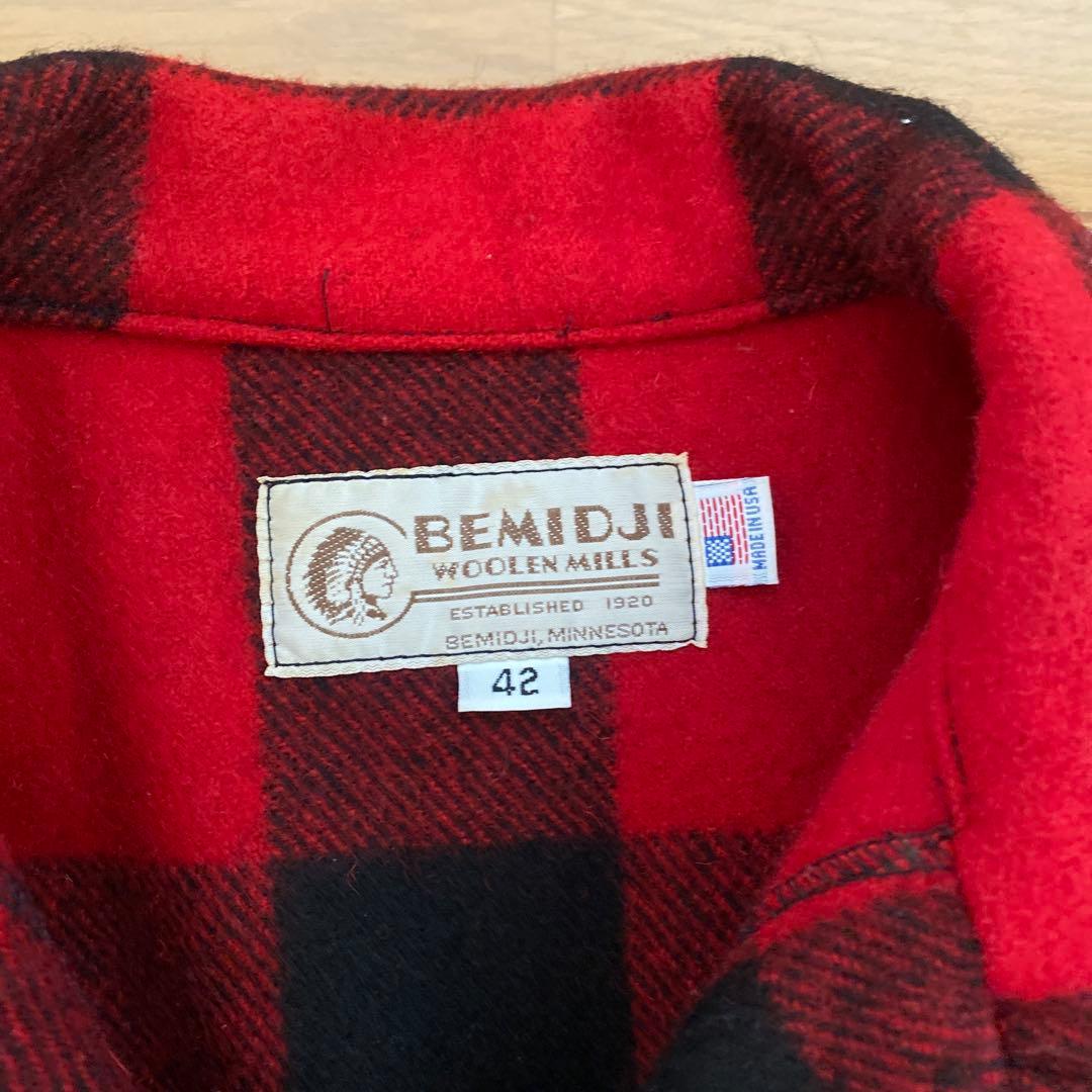 s*7様 BEMIDJI ダブルマッキーノウール チェックジャケット 42