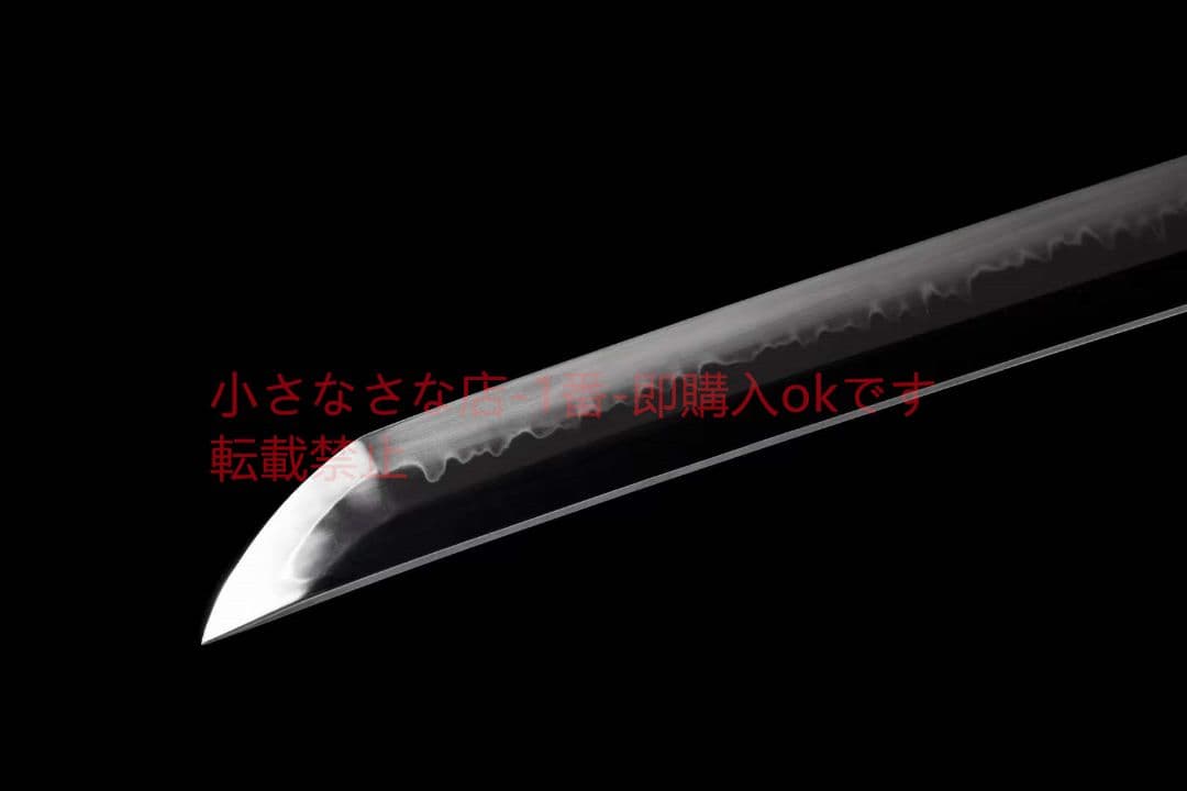 撥水紋研磨刃白地黒『虎嘯天魂』 古兵器 武具 刀装具 日本刀 模造刀 居合刀