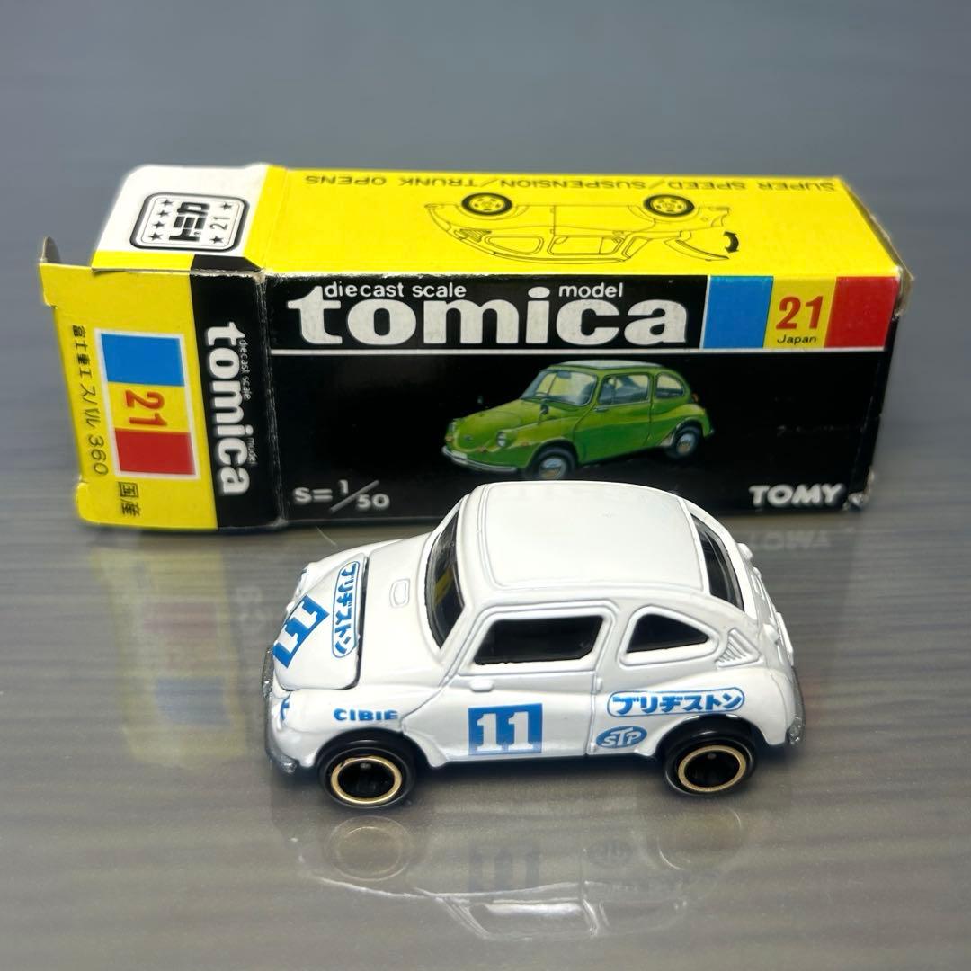 トミカ スバル360 No21 黒箱 てんとう虫フェア 特注　ブリヂストン