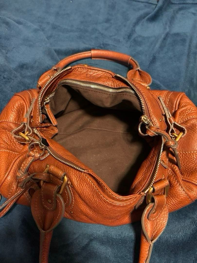 Chloé パディントン　 ブラウンレザー ハンドバッグ