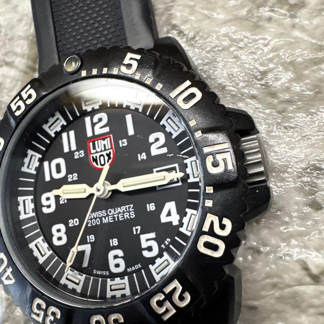 ルミノックス3051 カラーマーク　ホワイト文字盤　【正常動作品】