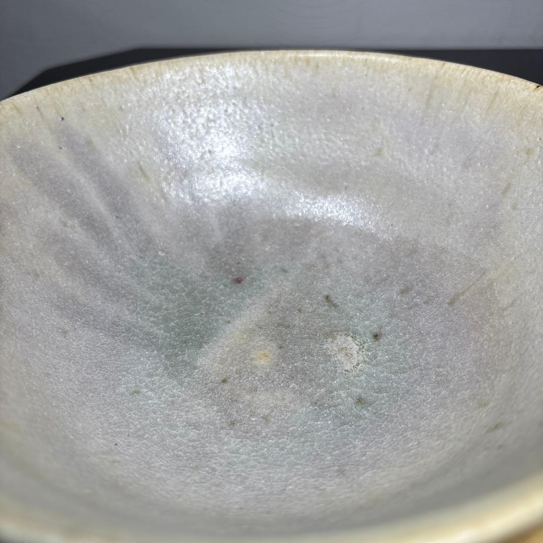 人間国宝　加藤孝造　灰釉深鉢　経約21センチ