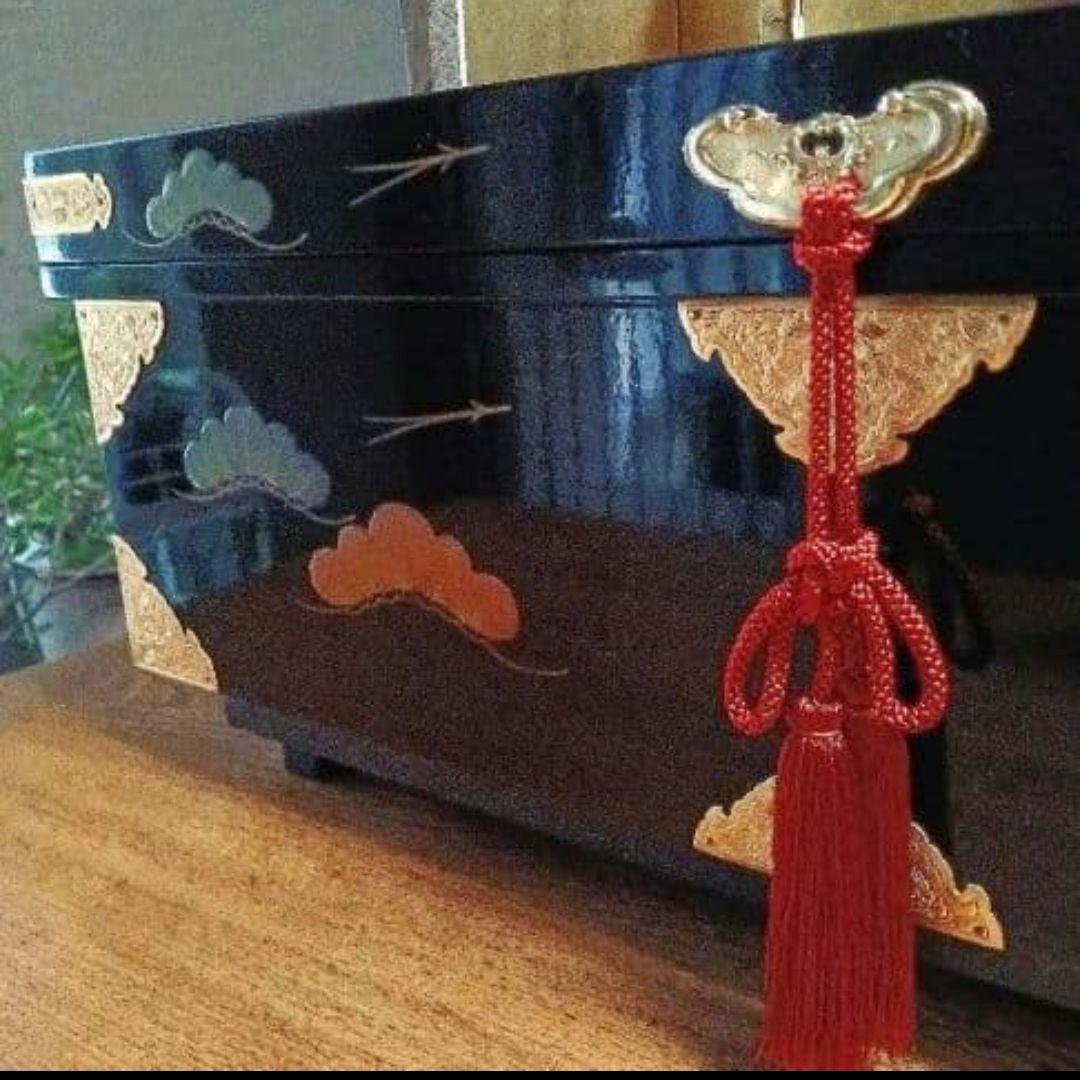 ＊「まこちゃん様」専用　天冠付き久月:親王飾り輪島塗:飾り収納箱　豪華3点セット