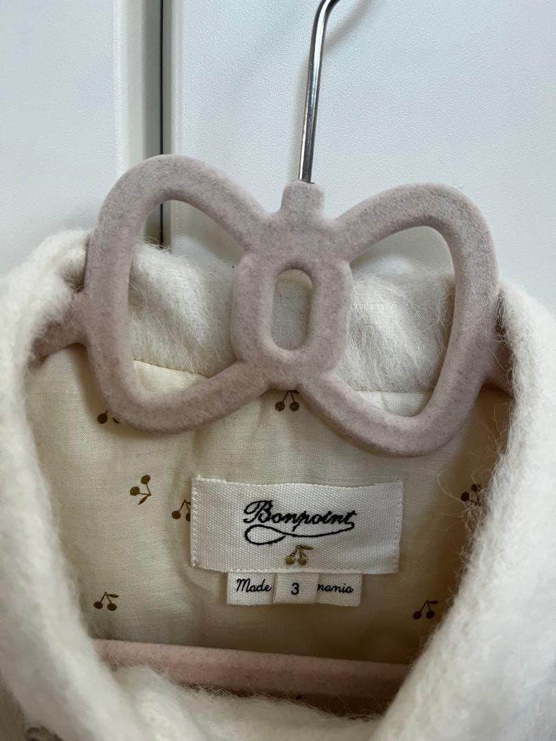 ボンポワン　ファーコート　美品