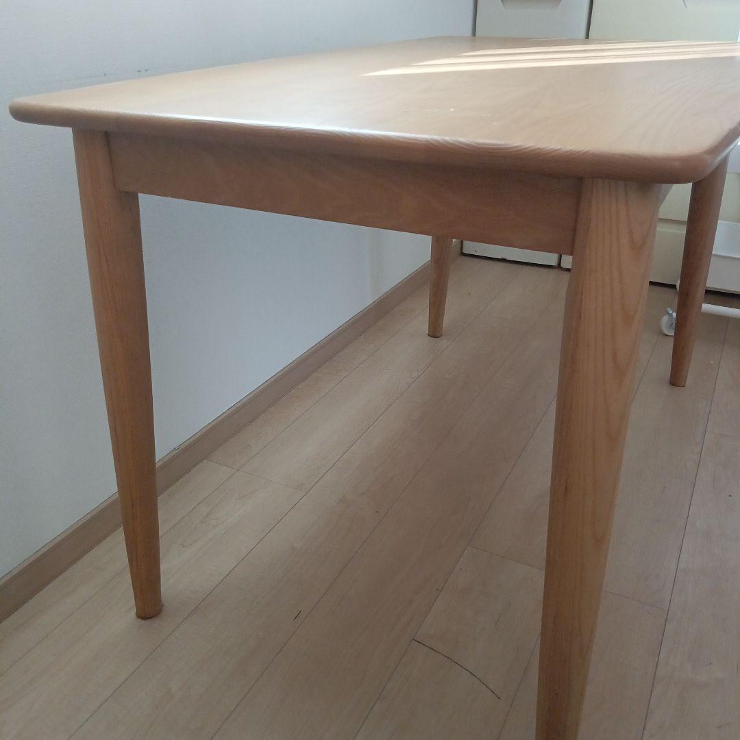 タモ材 ダイニングテーブル 引き出し付き