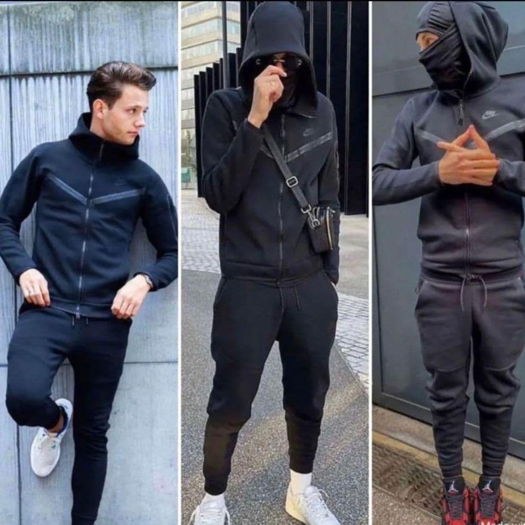 【大人気】NIKE ナイキ テックフリース パーカー 黒 L