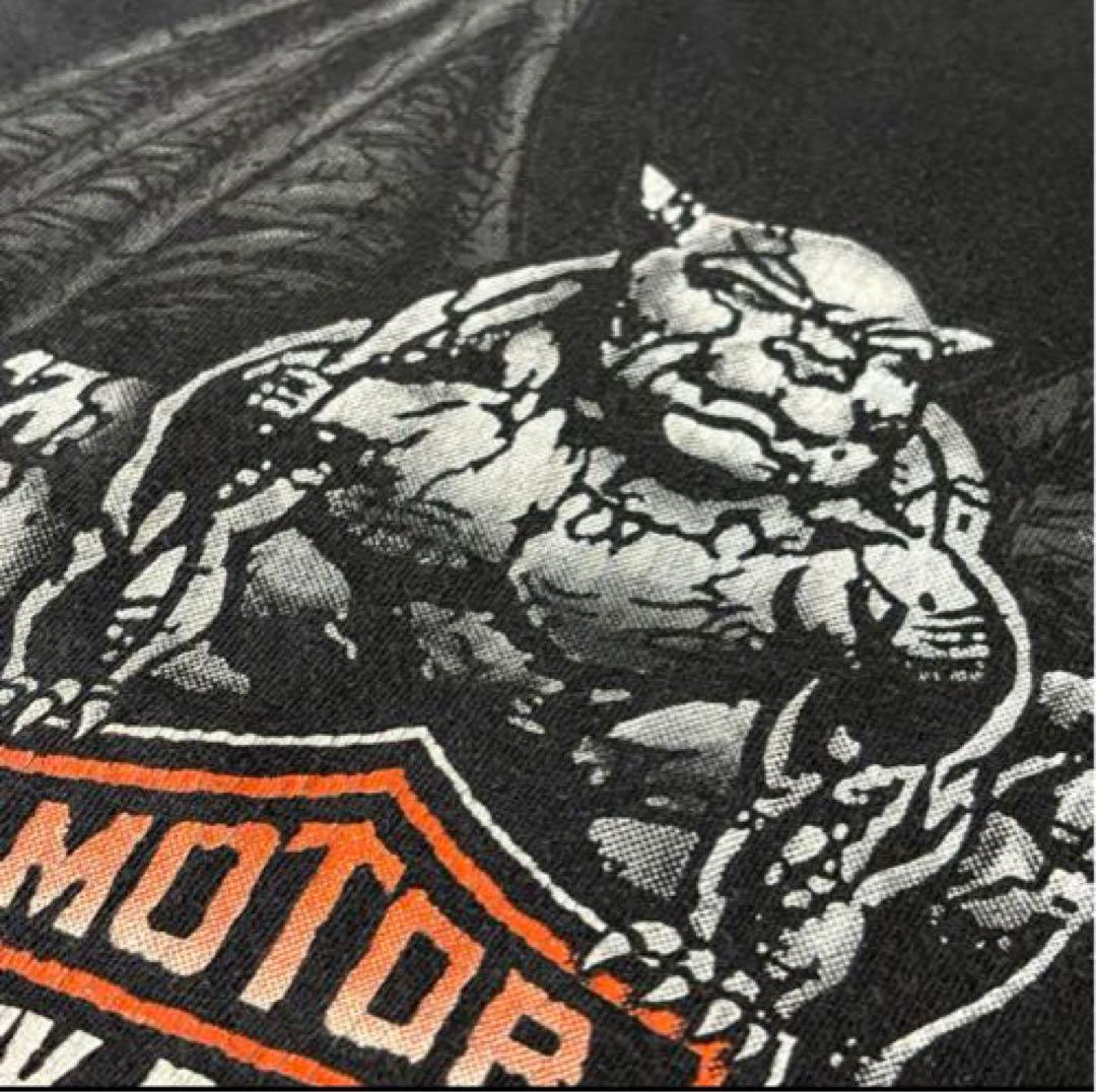 激レア 90s ハーレーダビッドソン ファイヤーフレームロンT USA製