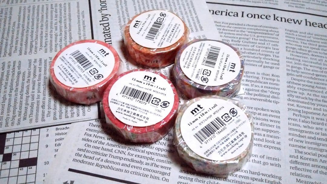 584】廃盤◇mt exマスキングテープ5巻セット◇10mカモ井マステ - メルカリ