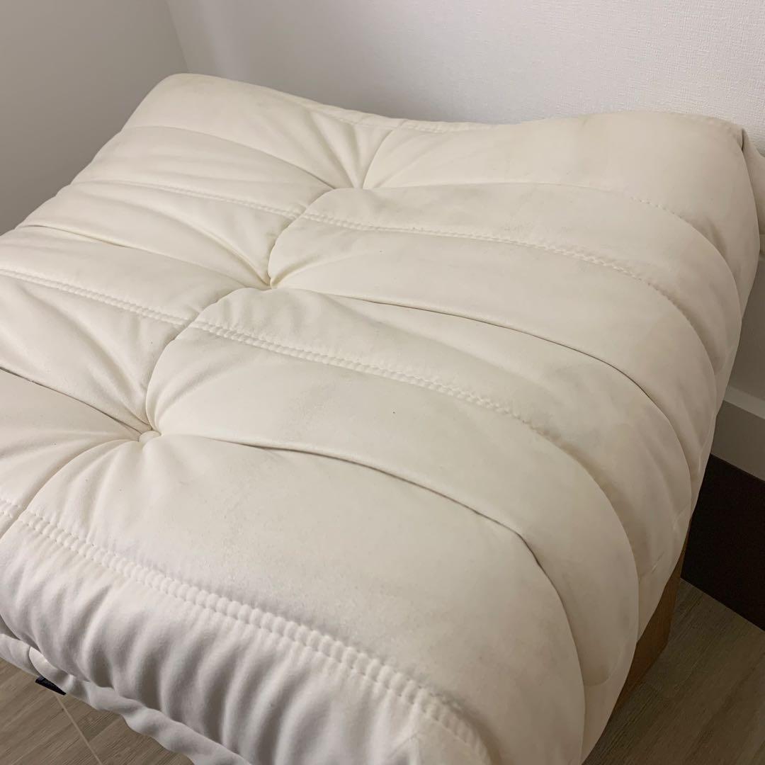 【正規品】ligne roset リーンロゼ トーゴ パフ スウェード スツール