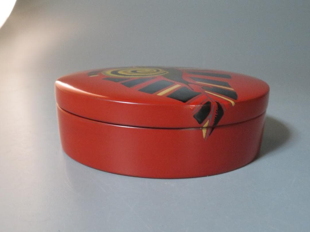 ◆250◆かたつむり蒔絵蓋物　小物入 漆器 燠人