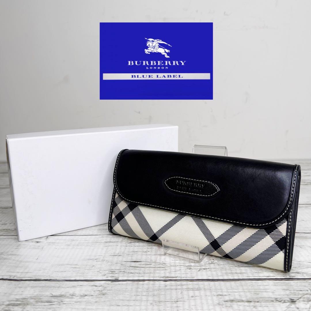 Burberry バーバリーブルーレーベル ノバチェック 長財布 二つ折り