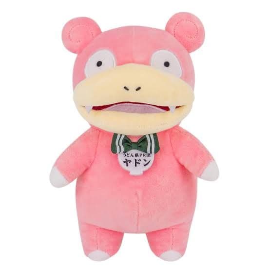 ヤドンののり染めポーチ　ヤドンぬいぐるみ　日本・香川限定品