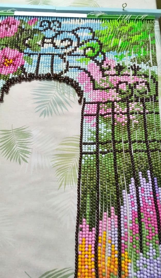 価格変更 スキルスクリーン 花と門 のれん 85cm×120cm【完成品】