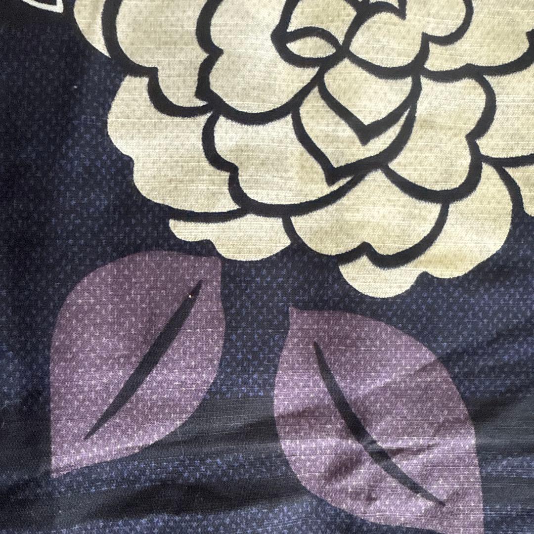 か*ん様 週末限定　撫松庵　花柄 浴衣 紺色　未使用　タグ　しつけ付き