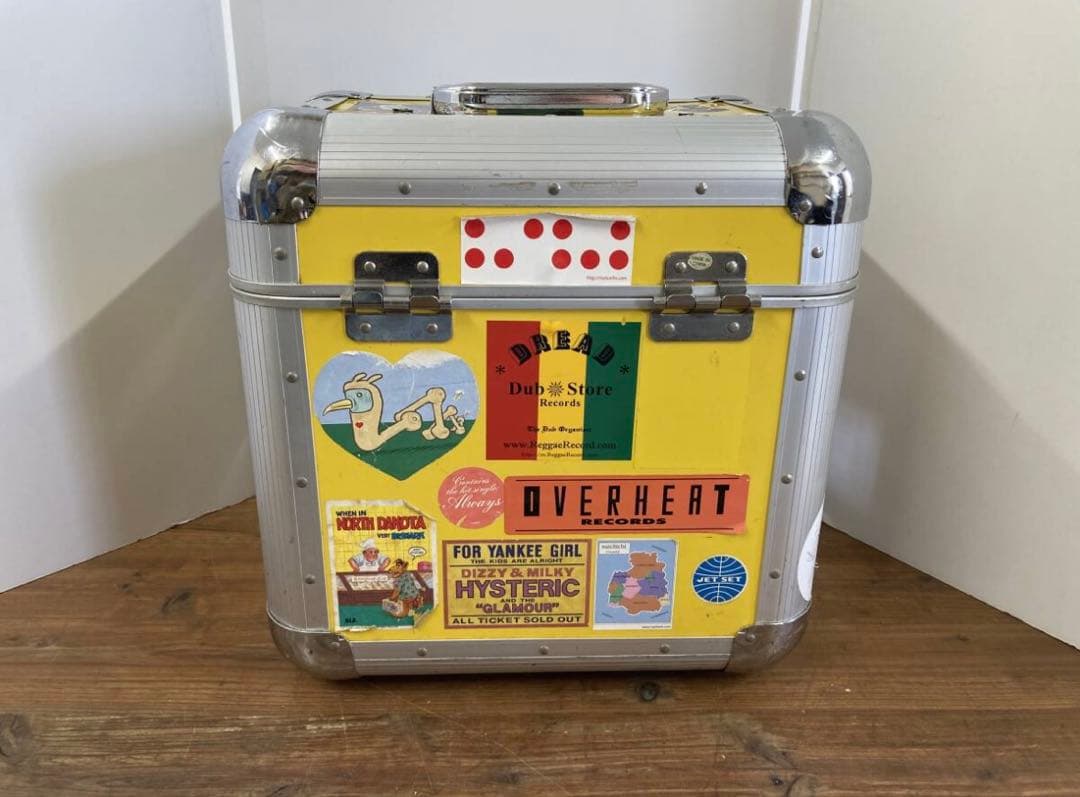 レコードケース LPレコード ハードケース ジュラルミンケース ステッカー