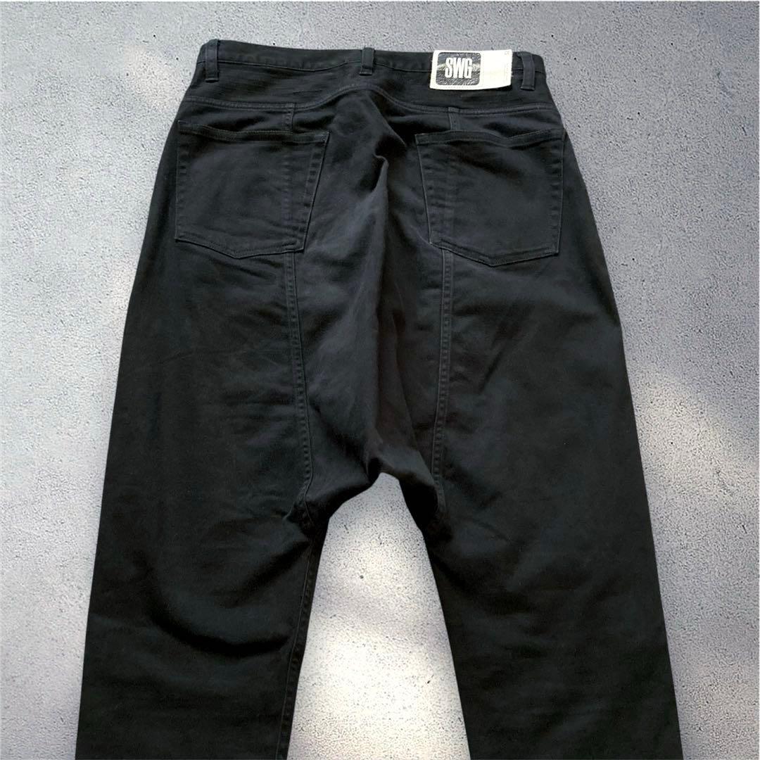 パンツ archive swagger sarrouel black jeans y2k