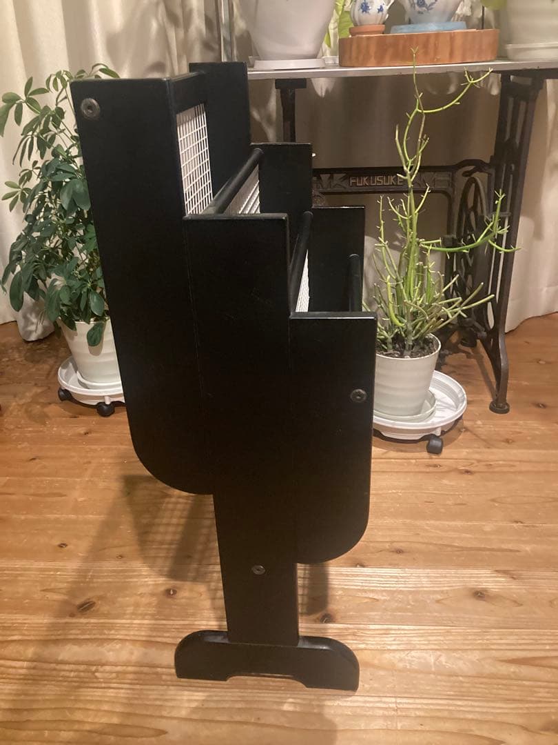 昭和レトロ　カリモク　マガジンラック レトロモダン 80-90s