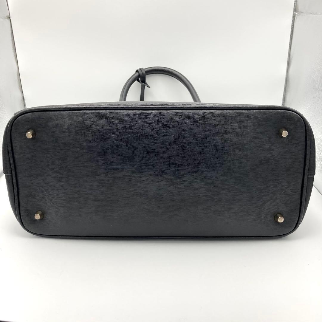 極美品✨フルラ リンダ 2way レザー ショルダー ハンドバッグ A4可 黒