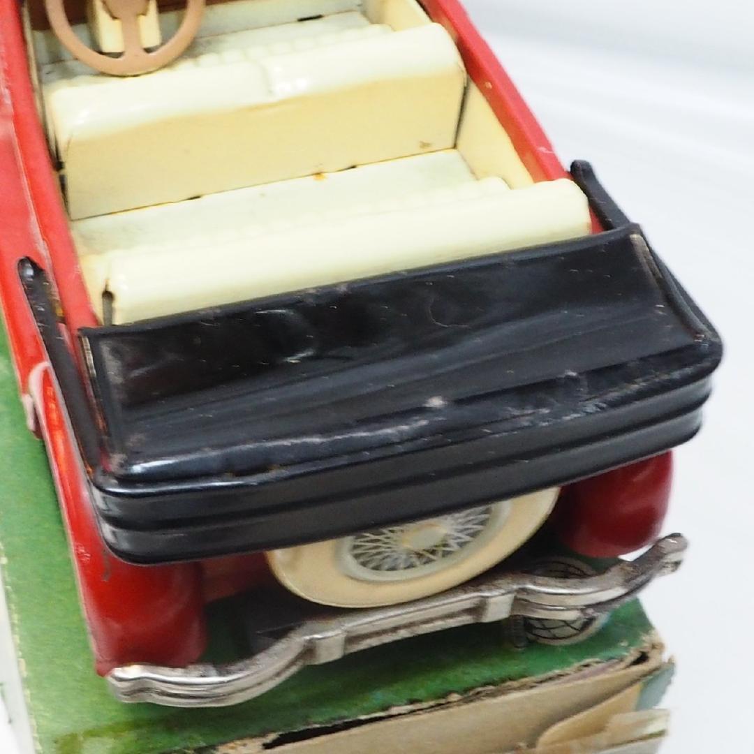 SSS【オールドタイマー コンバーチブル赤】ブリキ tin toy car 箱付