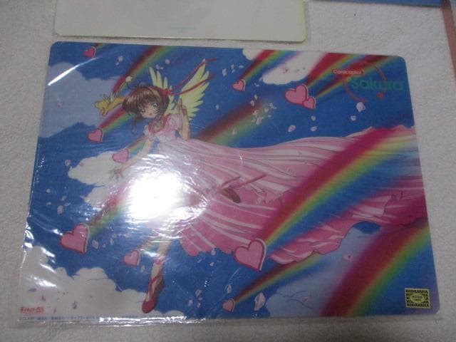 CLAMP カードキャプターさくら 下敷き4枚 原作絵2枚 アニメ版2枚 未使用