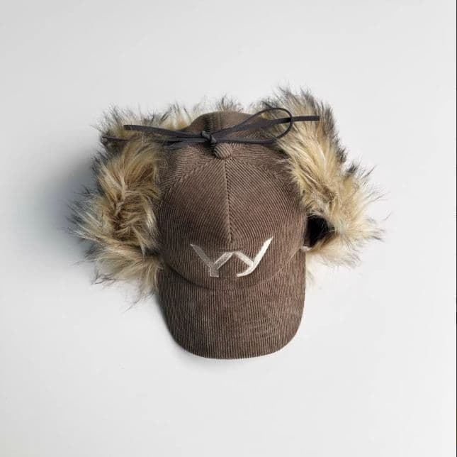 OPEN YY ファー付きキャップ ブラウンの通販はau PAY マーケット