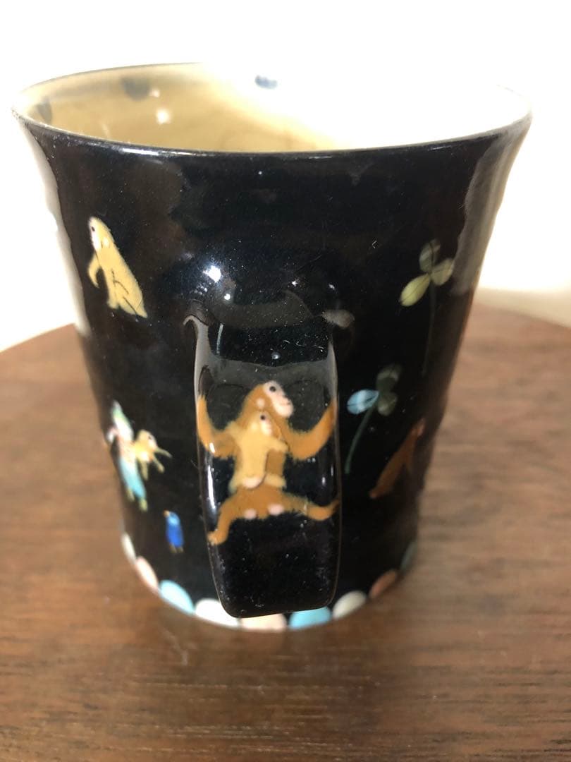 欠け有りスナフジタ（フジタチサト）サル山マグカップ