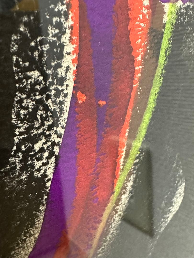 ミミミ　黒田征太郎 横60縦80木製フレーム付き