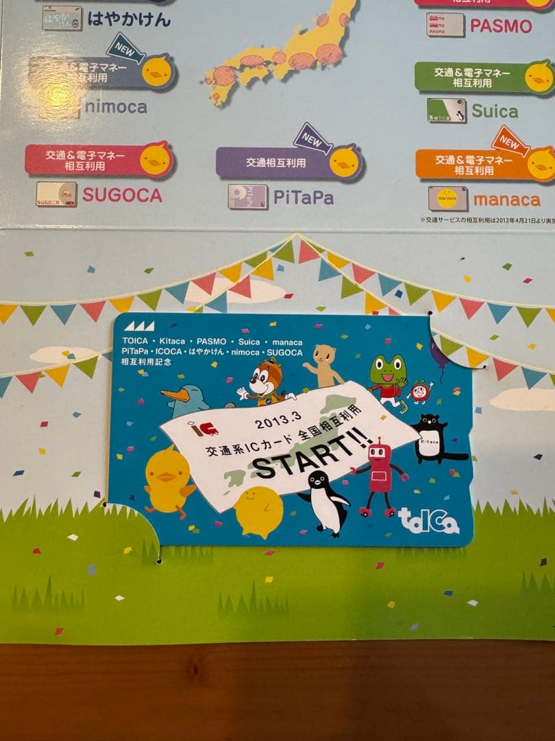 2枚セット】交通系ICカード全国相互利用 記念manaca・toICa