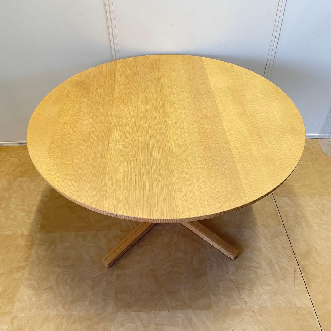 オニャンコポン カリモク 丸テーブル 幅120 ダイニングテーブル 円形