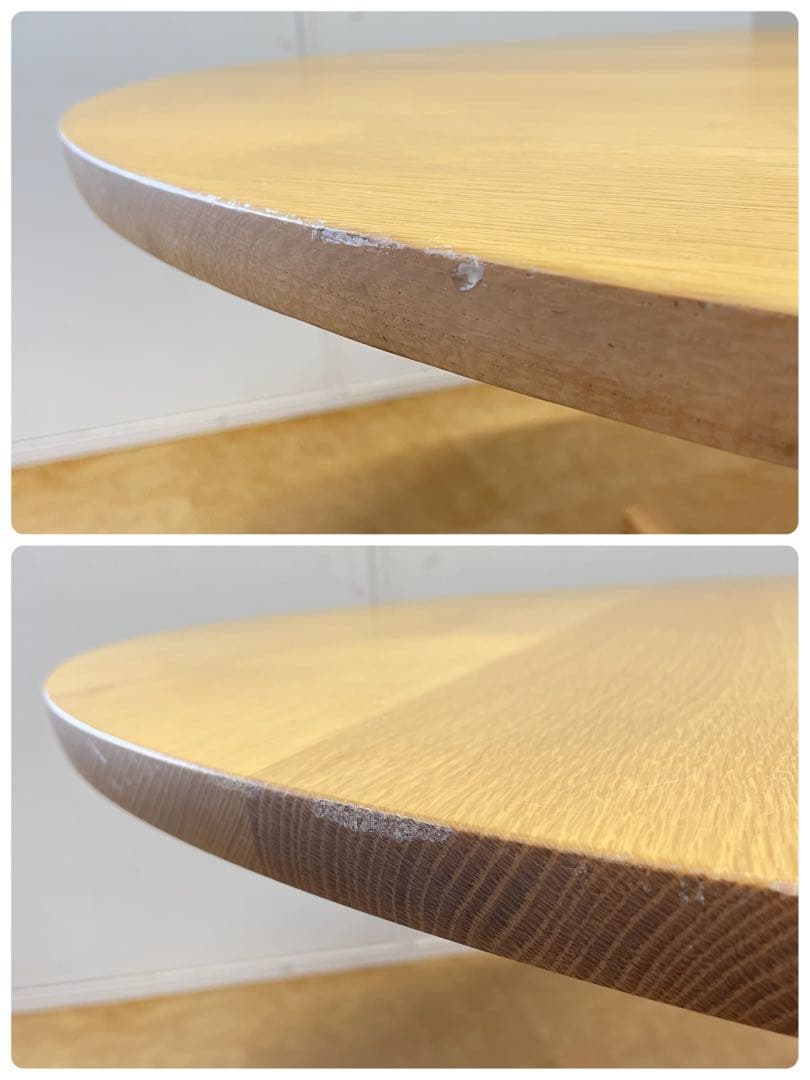 オニャンコポン カリモク 丸テーブル 幅120 ダイニングテーブル 円形