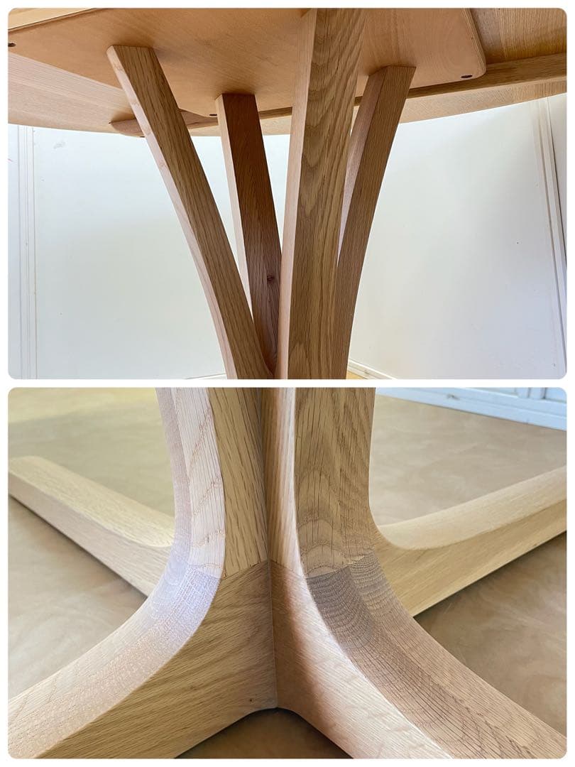 オニャンコポン カリモク 丸テーブル 幅120 ダイニングテーブル 円形