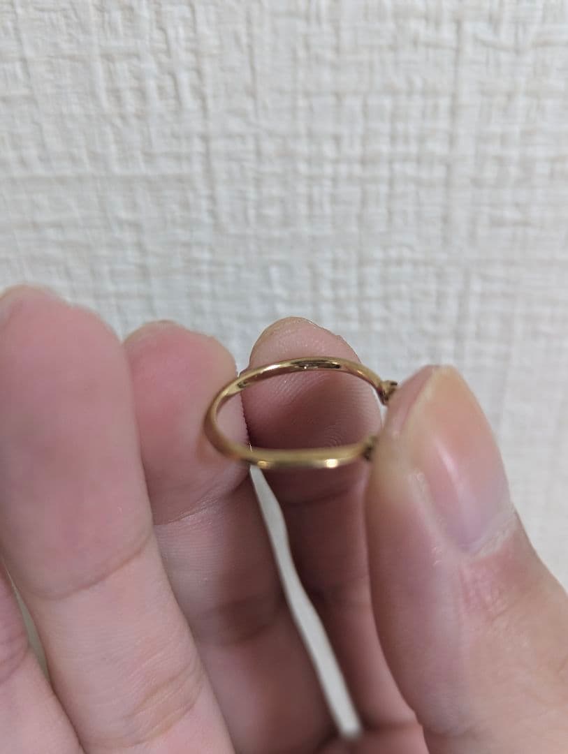 シエナ　K10　エクラ　ホワイトトパーズリング　9号