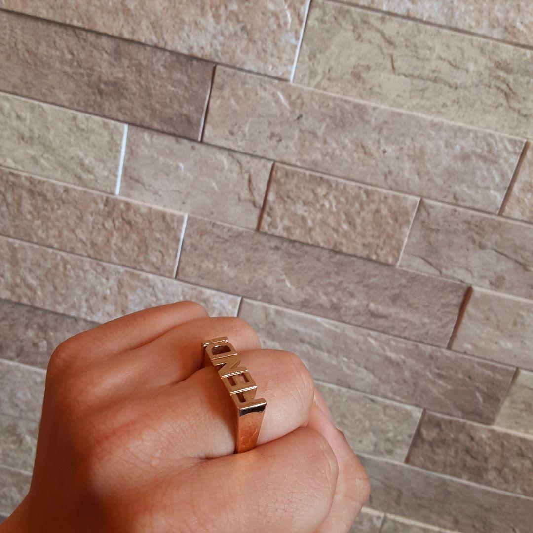 FENDI フェンディ GGロゴ 9000L リング 指輪 ゴールド